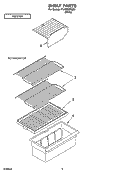 SHELF PARTS, OPTIONAL PARTS Diagram and Parts List for IT14DKXRQ00  Inglis Refrigerator