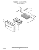 FREEZER DOOR PARTS Diagram and Parts List for GI6FARXXY06  Whirlpool Refrigerator