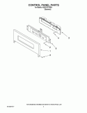 CONTROL PANEL PARTS Diagram and Parts List for KEBC167VSS01  KitchenAid Wall Oven