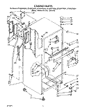 CABINET Diagram and Parts List for ET18NKXXG01  Whirlpool Refrigerator