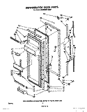 REFRIGERATOR DOOR Diagram and Parts List for ED22MM1LWR0  Whirlpool Refrigerator