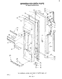 REFRIGERATOR DOOR Diagram and Parts List for ED26MKXLWR0  Whirlpool Refrigerator