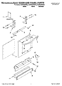 DOOR AND PANEL PARTS Diagram and Parts List for KUDS02SRBL2  KitchenAid Dishwasher