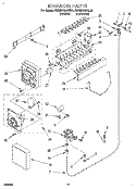ICEMAKER Diagram and Parts List for KSRS27QAWH10  KitchenAid Refrigerator