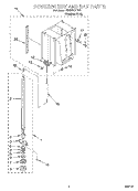 POWERSCREW AND RAM Diagram and Parts List for GX900QPGS1  Whirlpool Trash Compactor