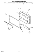 FREEZER DOOR PARTS, OPTIONAL PARTS Diagram and Parts List for GR2FHMXPT00  Whirlpool Refrigerator
