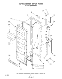 REFRIGERATOR DOOR Diagram and Parts List for RS22AMXVW00  Roper Refrigerator