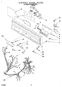 CONTROL PANEL, LIT/OPTIONAL Diagram and Parts List for KUDA23SYWH2  KitchenAid Dishwasher