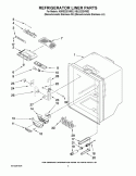 REFRIGERATOR LINER PARTS Diagram and Parts List for KBLS22EVMS2  KitchenAid Refrigerator