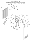 AIR FLOW Diagram and Parts List for KSRS25IHBT02  KitchenAid Refrigerator