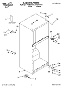 CABINET PARTS Diagram and Parts List for ET8BPMXKT02  Whirlpool Refrigerator