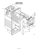 LINER Diagram and Parts List for ET16AK1MWR1  Whirlpool Refrigerator