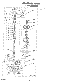 GEARCASE PARTS Diagram and Parts List for 7MSAWS800LQ0  Whirlpool Washer