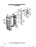 MICROWAVE CONTROL PANEL Diagram and Parts List for KEMS376SBL1  KitchenAid Microwave Oven Combo