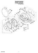 Part Location Diagram of W10118558 Whirlpool TRIM