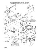 WATER DISTRIBUTION Diagram and Parts List for JVGC535W0  Whirlpool Ice Maker