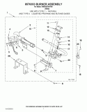 8576353 BURNER ASSEMBLY Diagram and Parts List for 7MWGD5700YW0  Whirlpool Dryer