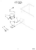 SECTION Diagram and Parts List for EH150FXDN00  Whirlpool Freezer