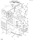 LINER Diagram and Parts List for RT16VKXBL00  Roper Refrigerator