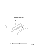 BACKGUARD Diagram and Parts List for SF3001ERW5  Whirlpool Range