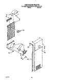 AIR FLOW Diagram and Parts List for KSRS27QXWH01  KitchenAid Refrigerator
