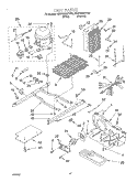 UNIT Diagram and Parts List for 4KSRS25QFA02  KitchenAid Refrigerator