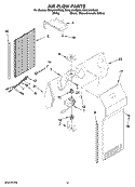 AIR FLOW PARTS Diagram and Parts List for ES5LHAXSA02  Whirlpool Refrigerator