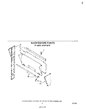BACKGUARD Diagram and Parts List for SE953PEKT0  Whirlpool Range