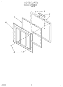 SECTION Diagram and Parts List for TCF0710EW01  Whirlpool Freezer