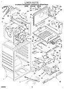 LINER Diagram and Parts List for KTRS21KDAL00  KitchenAid Refrigerator