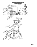MACHINE BASE Diagram and Parts List for 4XLA64W72BN0  Whirlpool Washer