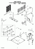 UNIT PARTS Diagram and Parts List for G9IXEFMWS00  Whirlpool Refrigerator