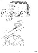 MACHINE BASE Diagram and Parts List for 8LSP6244BN0  Whirlpool Washer