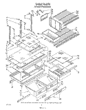 SHELF , LIT/OPTIONAL Diagram and Parts List for ET22DMXVM00  Whirlpool Refrigerator