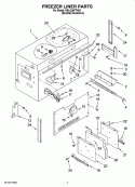 FREEZER LINER PARTS Diagram and Parts List for KBLO36FTX03  KitchenAid Refrigerator