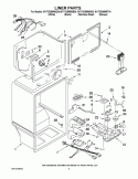 LINER PARTS Diagram and Parts List for W1TXEMMWS04  Whirlpool Refrigerator