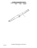 LOWER WASHARM PARTS Diagram and Parts List for WDF750SAYW1  Whirlpool Dishwasher