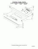 CONTROL PANEL PARTS Diagram and Parts List for KESK901SSS06  KitchenAid Range