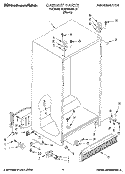 CABINET Diagram and Parts List for KSRB25QABL10  KitchenAid Refrigerator