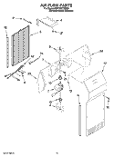 AIR FLOW PARTS Diagram and Parts List for KSRY25CTMS00  KitchenAid Refrigerator