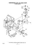 MAGNETRON AND AIRFLOW Diagram and Parts List for MW8500XS0  Whirlpool Microwave
