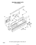 CONTROL PANEL Diagram and Parts List for RS6100XKW3  Whirlpool Range
