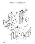 AIR FLOW AND RESERVOIR Diagram and Parts List for KSSS42DAW00  KitchenAid Refrigerator