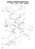 SECTION Diagram and Parts List for KEWD105HBL4  KitchenAid Warming Drawer