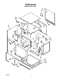 OVEN Diagram and Parts List for KEBS177WAL1  KitchenAid Wall Oven