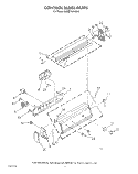 CONTROL PANEL Diagram and Parts List for KAWE755VWH0  KitchenAid Washer