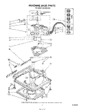 MACHINE BASE Diagram and Parts List for LA5330XSW0  Whirlpool Washer