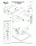 TOP AND CONSOLE PARTS Diagram and Parts List for 7MWG66007XQ0  Whirlpool Dryer
