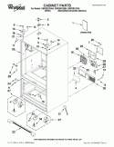CABINET PARTS Diagram and Parts List for GI6FDRXXB04  Whirlpool Refrigerator