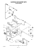 MANIFOLD AND BURNER Diagram and Parts List for SE950PERW2  Whirlpool Range